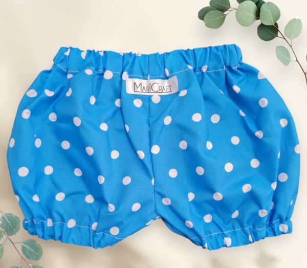 Girly Funky Polka dots - Diaper Cover (Blue)