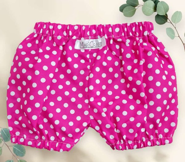 Girly Funky Polka dots - Diaper Cover (Pink)