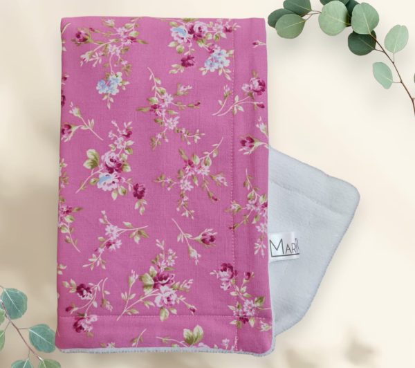 Pink Floral Burb Cloth